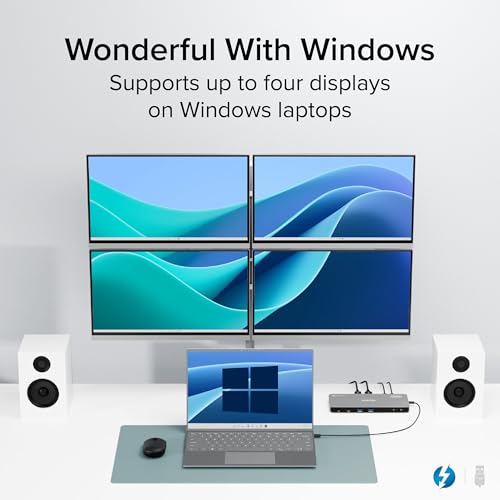Plugable Thunderbolt 4 Dock For Quad Monitors - Image 4