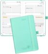 POPRUN Pocket Calendar 2024 Planner, Vegan Leather
