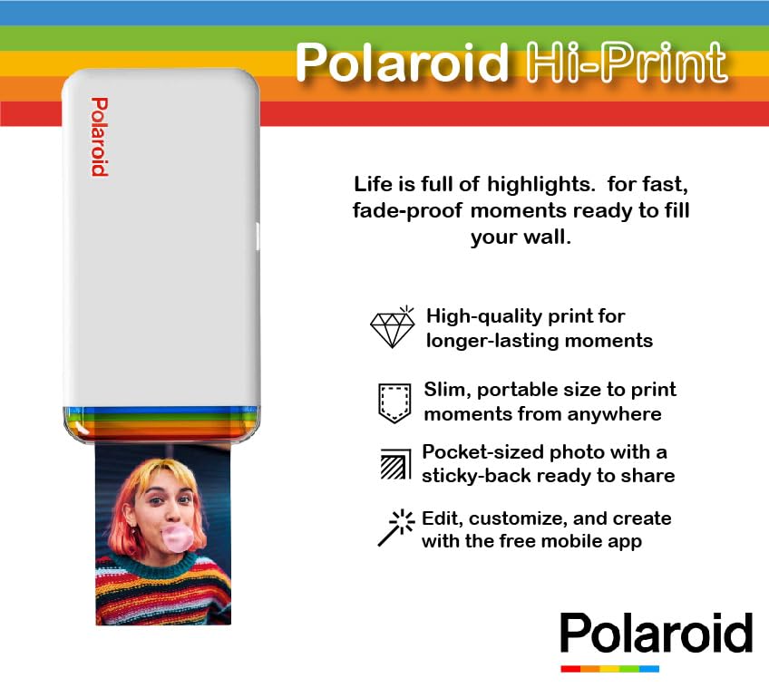 Polaroid Hi-Print 2nd Gen Bluetooth Printer (9128) - Image 3