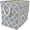 DII Polyester Lattice Storage Bin, Large, Gray