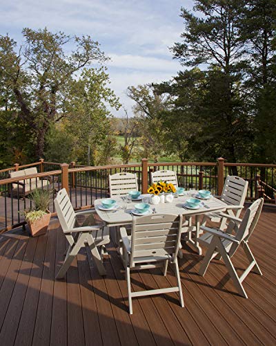 Polywood Yacht Club Highback 7-Piece Dining Set - Image 3