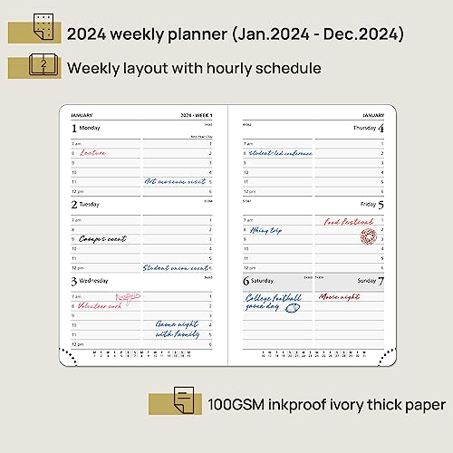 POPRUN 2024 Planner Pocket Size - Pacific Green - Image 2