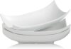 Gomakren Porcelain Curved Serving Dishes Set