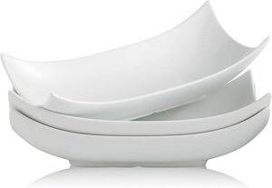 Gomakren Porcelain Curved Serving Dishes Set