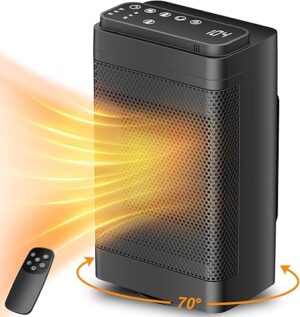 CACULE Portable 1500W PTC Ceramic Space Heater