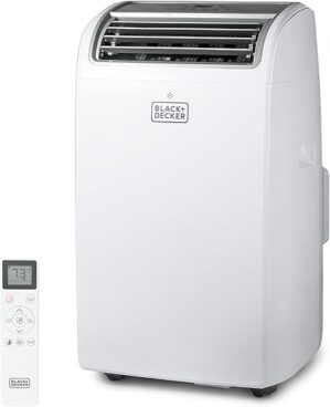 BLACK+DECKER Portable Air Conditioner, 8,150 BTU, White
