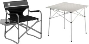Coleman Portable Camping Chair With Side Table