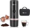 Glueckzeit Portable Electric Espresso Machine, 20 Bar Pressure
