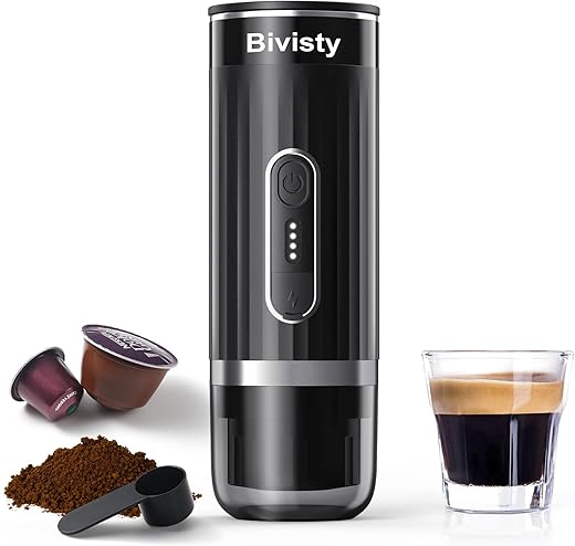 Bivisty Portable Electric Espresso Maker, USB-C Compatible