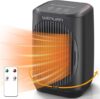 IWENUAN Portable Electric Heater With Thermostat, 1500W