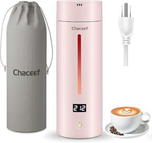 CHACEEF Portable Electric Kettle, 350ml With Presets