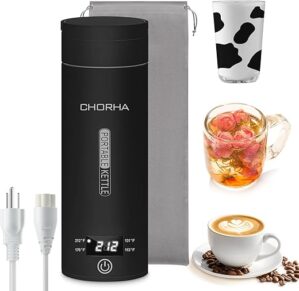 CHORHA Portable Electric Kettle, 500ML, Stainless Steel