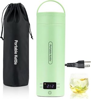 COHOLYTY Portable Electric Kettle: Travel Small Boiler