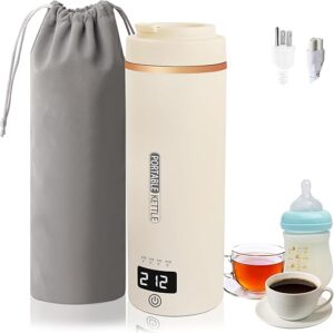 Suewidfay Portable Electric Travel Kettle 0.5L Stainless Steel