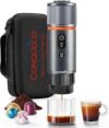 CONQUECO Portable Espresso Coffee Machine: 12V Electric Expresso Maker