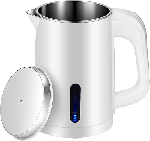 Wdcme Portable Stainless Steel Electric Kettle, 0.6L