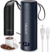 Ukulork Portable Travel Electric Kettle, 380ml, Navy Blue