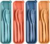 Lnrkai Portable Wheat Straw Utensils Set With Case