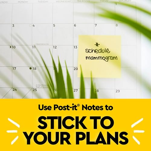 Post-it Sticky Note Pads, 3x3 Inches, Canary Yellow - Image 5