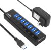 atolla Powered USB 3.0 Hub, 7 Ports Splitter