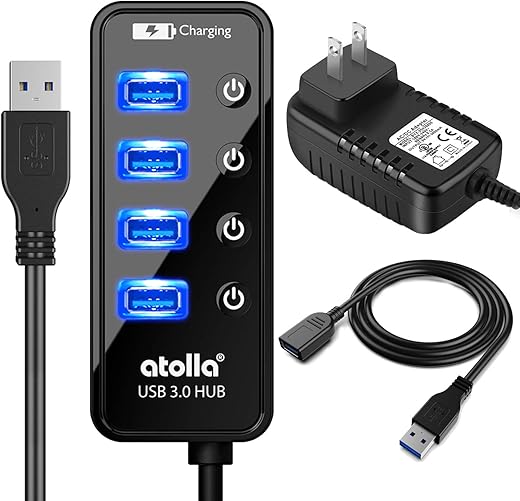 atolla Powered USB 3.0 Hub With Adapter