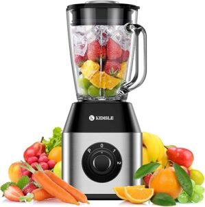 KIDISLE Powerful 1200W Crusher Blender, 52oz Jar