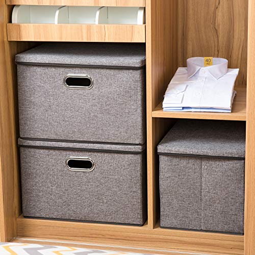 PRANDOM Large Collapsible Storage Bins with Lids - Image 4