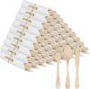 pyntop Pre Rolled Wooden Cutlery Set