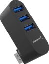 SABRENT Premium 3 Port Aluminum Mini USB Hub (HB-R3MB)