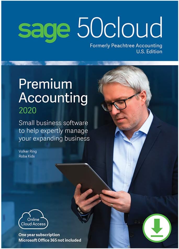 Sage Software Premium Accounting 2020 U.S. 2-User Subscription