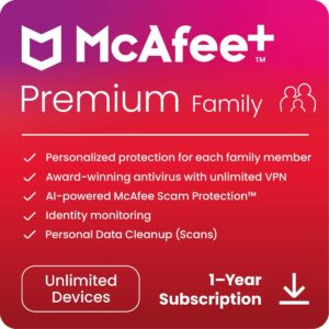 McAfee Premium Family Plan 2024, Unlimited Devices