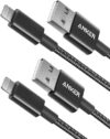 Anker Premium Nylon Lightning Cable [2-Pack]