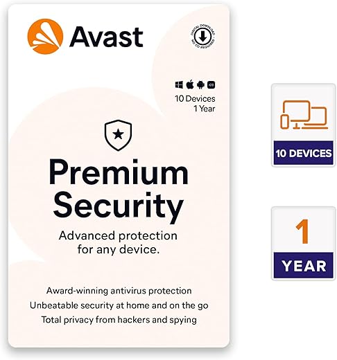 Avast Premium Security Multi-Device (10 Devices)