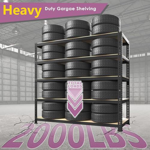 Prilinex Heavy Duty 5-Tier Metal Shelving Unit - Image 4