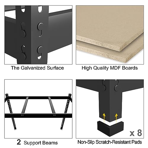 PrimeZone 48" x 24" x 72" Heavy Duty Storage Shelves - Image 4