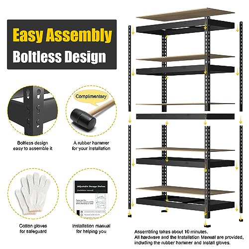 PrimeZone 48" x 24" x 72" Heavy Duty Storage Shelves - Image 5