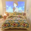 OAQZGBVK Princess Style Bedding Set 150Cm 4Pcs