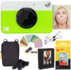 KODAK Printomatic Instant Camera Bundle (Green)