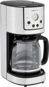 Amazon Basics Programmable Coffeemaker With Carafe, Stainless Steel
