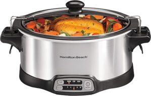 Hamilton Beach Programmable Slow Cooker With Stovetop-Safe Crock (33663)