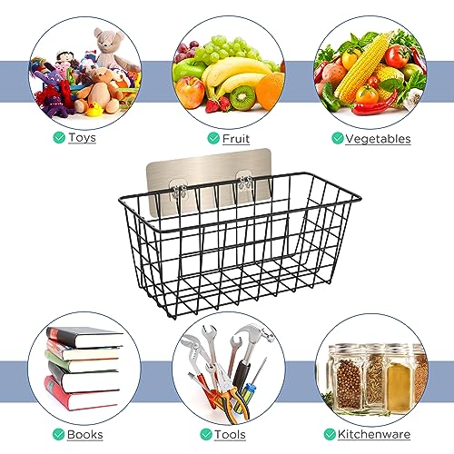 Ptinyiv Hanging Wall Wire Storage Baskets - Image 3
