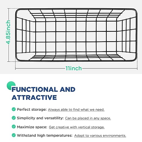 Ptinyiv Hanging Wall Wire Storage Baskets - Image 2