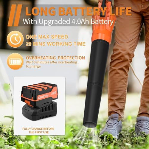 PULITUO Cordless Leaf Blower 20V With Battery - Image 5