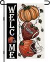 Decorhua Pumpkin Autumn Football Garden Flag DF330