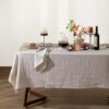 Talasily Pure Linen Tablecloth 60×84 Inches