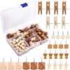 BESARME Push Pins Wooden Decorative Clips Set