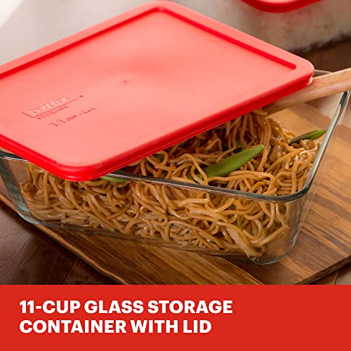 Pyrex Simply Store Glass Food Storage Container, 11 Cup - Image 2