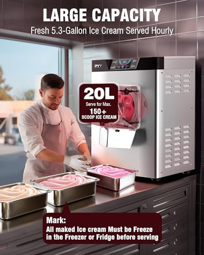 PYY Gelato Hard Ice Cream Machine 1400W - Image 4
