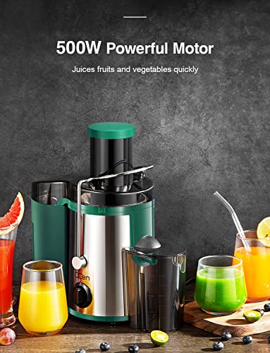 QCen Juicer Machine, 500W Centrifugal Extractor - Image 4