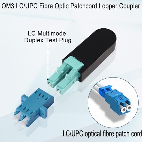 QIANRENON LC Multimode Duplex Fibre Optic Loopback Adapter - Image 3